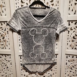 Mickey Mouse Gray Short Sleeve Shirt